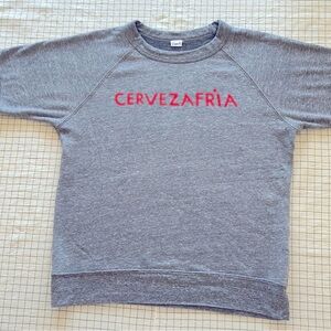 Clare V. 🧊🍺 CERVEZAFRIA short sleeve sweatshirt sz sm